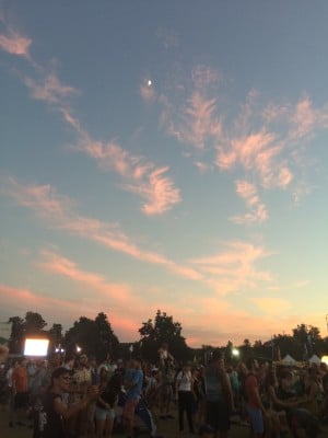 Clouds at sunset at ACL 2016
